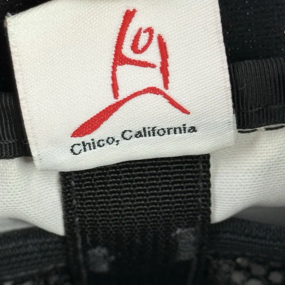 Overland Equipment Messenger Bag Black Floral Canvas Made In Chico USA